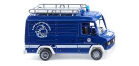 Mercedes Benz  - THW Panel van (MB 507 D) blue - 1:87 - Wiking - 0272018 - WIK7201 | Toms Modelautos