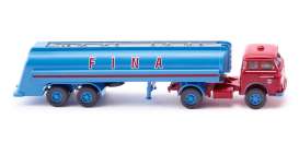 MAN  - Tanker blue/red - 1:87 - Wiking - 0882484 - WIK8248 | Toms Modelautos