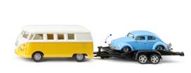 Volkswagen  - T1/Beetle yellow/blue - 1:50 - Siku  - 10256700000 - SiK2567 | Toms Modelautos