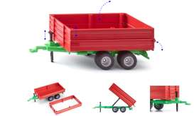 Trailer  - Tandem Axle red/green - 1:32 - Siku  - 10288100000 - SiK2881 | Toms Modelautos