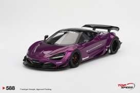 McLaren  - 720S 2023 purple - 1:18 - Top Speed - TS0588 - TS0588 | Toms Modelautos