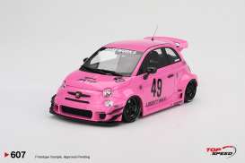 Fiat  - Abarth 595 2024 pink - 1:18 - Top Speed - TS0607 - TS0607 | Toms Modelautos