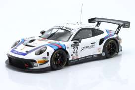 Porsche  - 911 GT3 2021 white/blue/red - 1:18 - IXO Models - LEGT18-23004 - ixLEGT18-23004 | Toms Modelautos