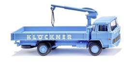 Magirus Deutz  - 100 D7 blue - 1:87 - Wiking - 0423014 - WIK2301 | Toms Modelautos