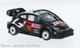 Toyota  - Yaris  2024 black/red/white - 1:43 - IXO Models - ram937C - ixram937C | Toms Modelautos