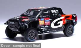 Toyota  - GR DKR Hilux Evo T1U 2024 black/red/white/yellow - 1:43 - IXO Models - ram931 - ixram931 | Toms Modelautos