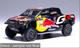 Toyota  - GR DKR Hilux Evo T1U 2024 black/red/white/yellow - 1:43 - IXO Models - ram931A - ixram931A | Toms Modelautos