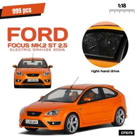 Ford  - Focus MK.2 St 2.5 2006 orange - 1:18 - OttOmobile Miniatures - OT1078 - otto1078 | Toms Modelautos