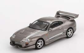 Toyota  - Supra VeilSide Combat V-II grey - 1:64 - Mini GT - 00978-L - MGT00978Lhd | Toms Modelautos