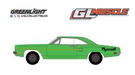 Plymouth  - Road Runner 1970 green - 1:64 - GreenLight - 13370B - gl13370B | Toms Modelautos