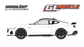 Ford  - Mustang 2024 white - 1:64 - GreenLight - 13370F - gl13370F | Toms Modelautos