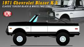 Chevrolet  - Blazer K/5 1971 black/white - 1:18 - Acme Diecast - 1807716 - acme1807716 | Toms Modelautos