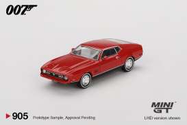 Ford Mustang - Mach 1 1971 red - 1:64 - Mini GT - 00905-007E - MGT00905-007E | Toms Modelautos