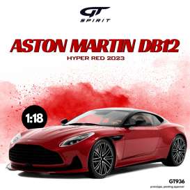 Aston Martin  - DB12 2023 red - 1:18 - GT Spirit - GT936 - GT936 | Toms Modelautos