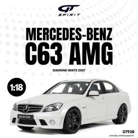 Mercedes Benz  - C63 AMG 2007 white - 1:18 - GT Spirit - GT928 - GT928 | Toms Modelautos