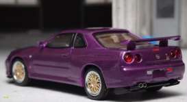 Nissan  - R34 purple - 1:64 - Stance Hunter - STH006 - STH006 | Toms Modelautos