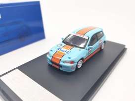 Honda  - Civic EG6 blue/orange - 1:64 - Street Weapon - STW037 - STW037 | Toms Modelautos