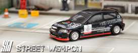 Honda  - Civic EG6 black - 1:64 - Street Weapon - STW040 - STW040 | Toms Modelautos