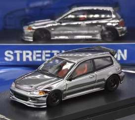 Honda  - Civic EG6 chrome - 1:64 - Street Weapon - STW044 - STW044 | Toms Modelautos