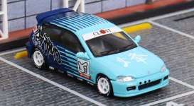 Honda  - Civic EG6 blue - 1:64 - Street Weapon - STW050 - STW050 | Toms Modelautos