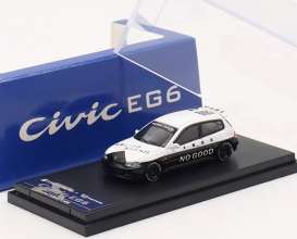 Honda  - Civic EG6 white/black - 1:64 - Street Weapon - STW051 - STW051 | Toms Modelautos