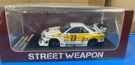 Nissan  - ER34 white/yellow - 1:64 - Street Weapon - STW088 - STW088 | Toms Modelautos