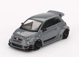 Fiat  - Abarth 595 LB-Works X 2024 grey - 1:64 - Mini GT - 00995BL - MGT00995BL | Toms Modelautos