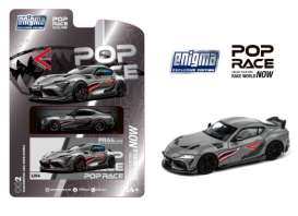 Toyota  - Darwin Pro 66G NWB Supra A90 grey - 1:64 - Pop Race Limited - PRE002 - PRE002 | Toms Modelautos