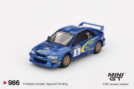 Subaru  - Impreza 1999 gold chrome - 1:64 - Mini GT - 00986L - MGT00986Lhd | Toms Modelautos