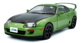 Toyota  - Supra Mk.4 (A80) 1993 green/black - 1:18 - Solido - 1807608 - soli1807608 | Toms Modelautos