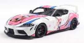 Toyota  - Supra GR 2024 white/pink/blue - 1:18 - Solido - 1809008 - soli1809008 | Toms Modelautos