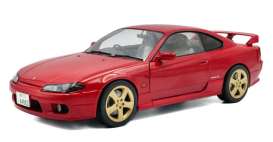 Nissan  - Silvia S15 Spec-R Aero 1999 red - 1:18 - Solido - 1812202 - soli1812202 | Toms Modelautos