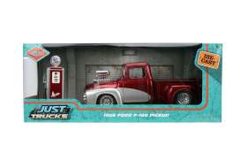 Ford  - F100 1956 red/silver - 1:24 - Jada Toys - 35053 - jada35053 | Toms Modelautos
